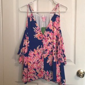 NWT LILLY PULITZER BELLAMIE TOP XL